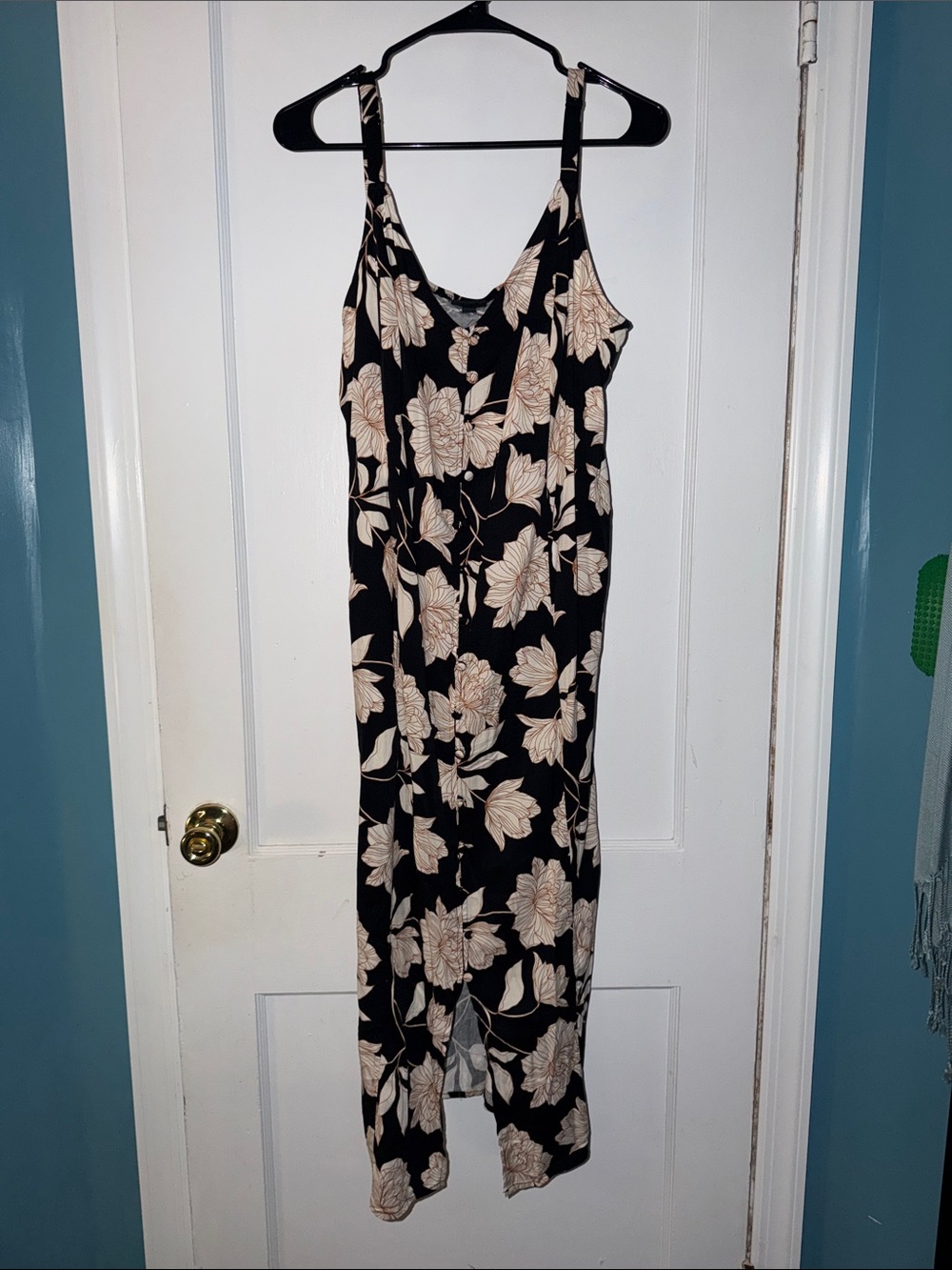 torrid Tea Length Stretch Challis Lace-Up Slip Dress size 3X